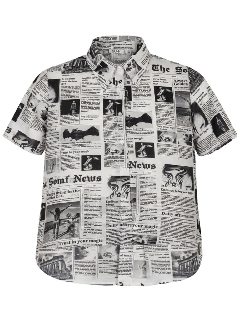 Newspaper shirt