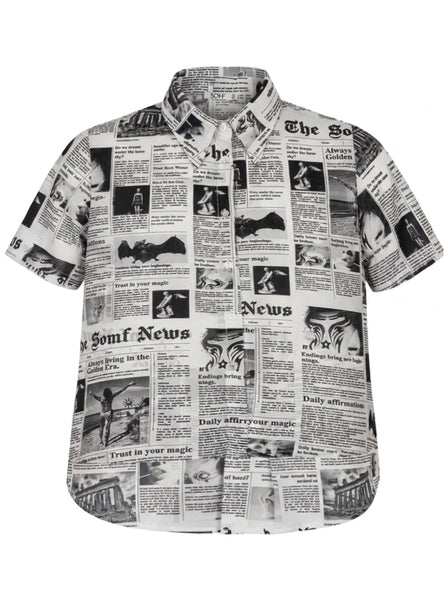 Newspaper shirt