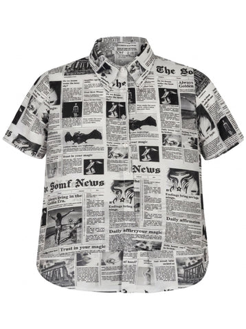 Newspaper shirt