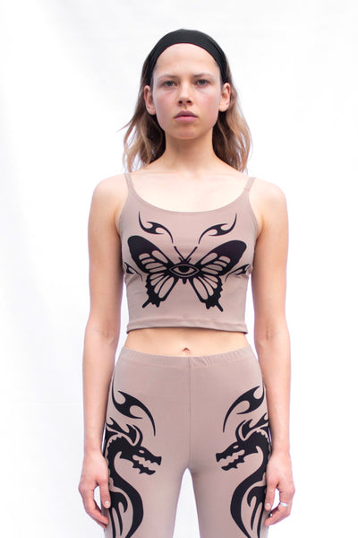 Butterfly tattoo top