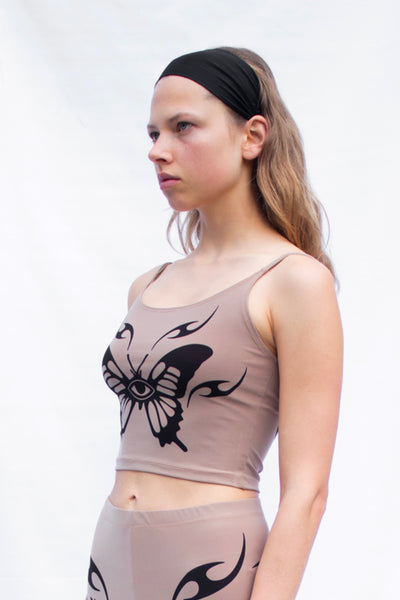 Butterfly tattoo top