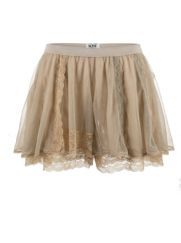 Dream Lace Skort Beige
