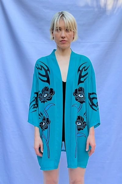 Night flowers Kimono
