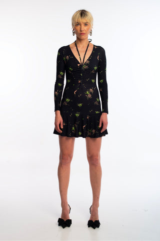 Stoned Roses mini dress