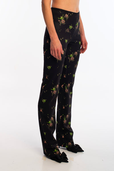 Stoned Roses flared pants