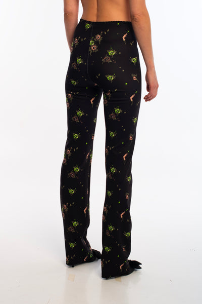 Stoned Roses flared pants