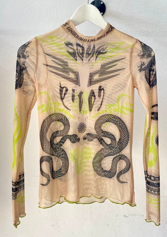 Tattoo mesh top