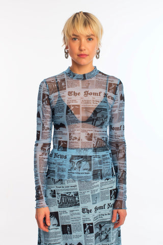 Newsprint mesh top