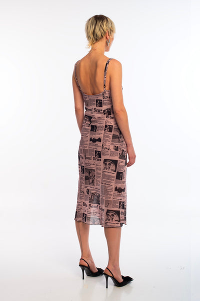 Newsprint dress