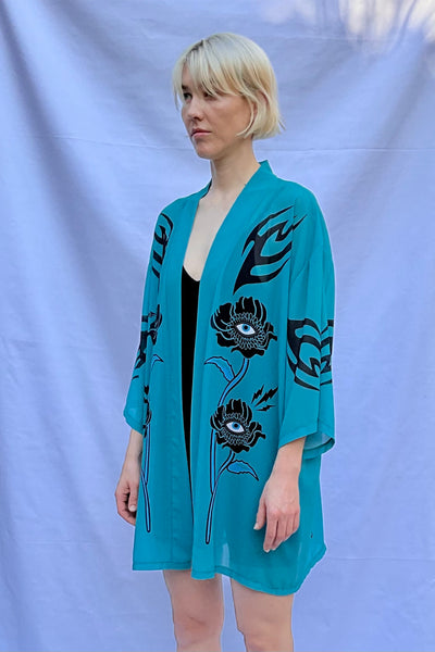 Night flowers Kimono