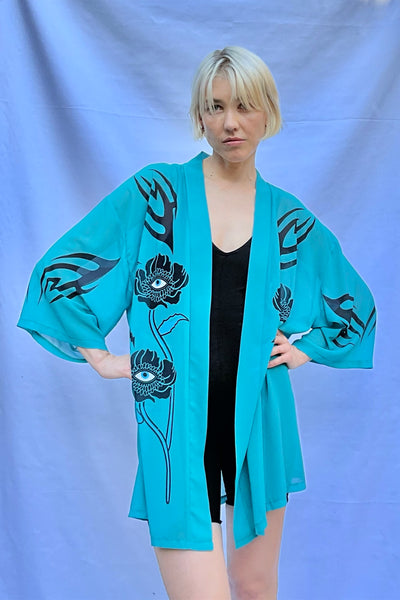 Night flowers Kimono