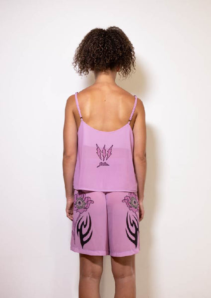 Lilac Mother Flower vest top