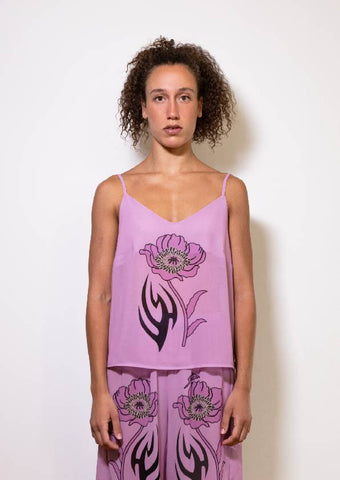 Lilac Mother Flower vest top