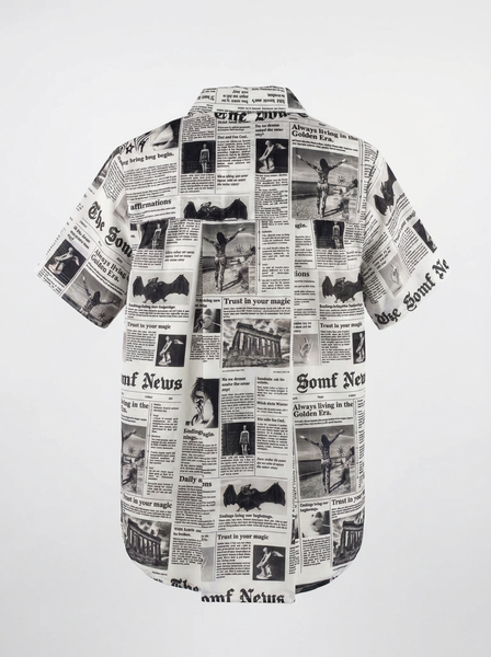 Newspaper shirt