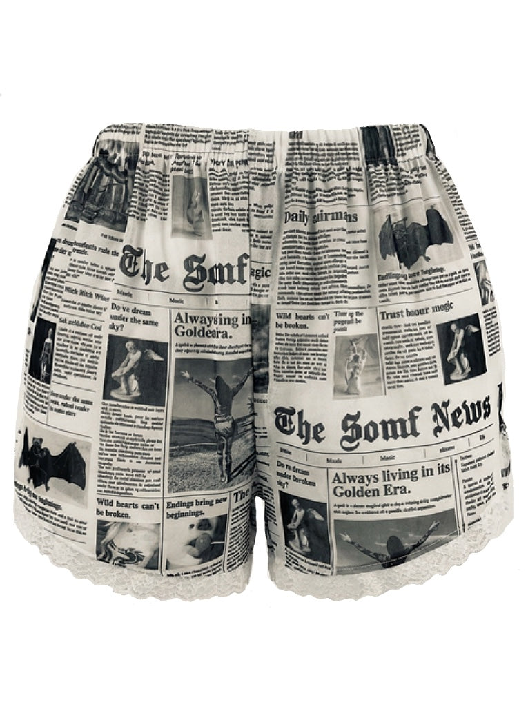 Newspaper shorts