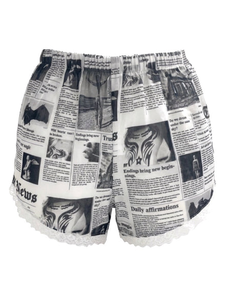 Newspaper shorts