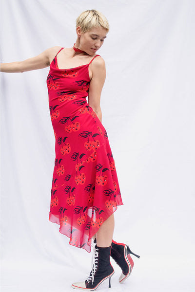 Cherry wine dress