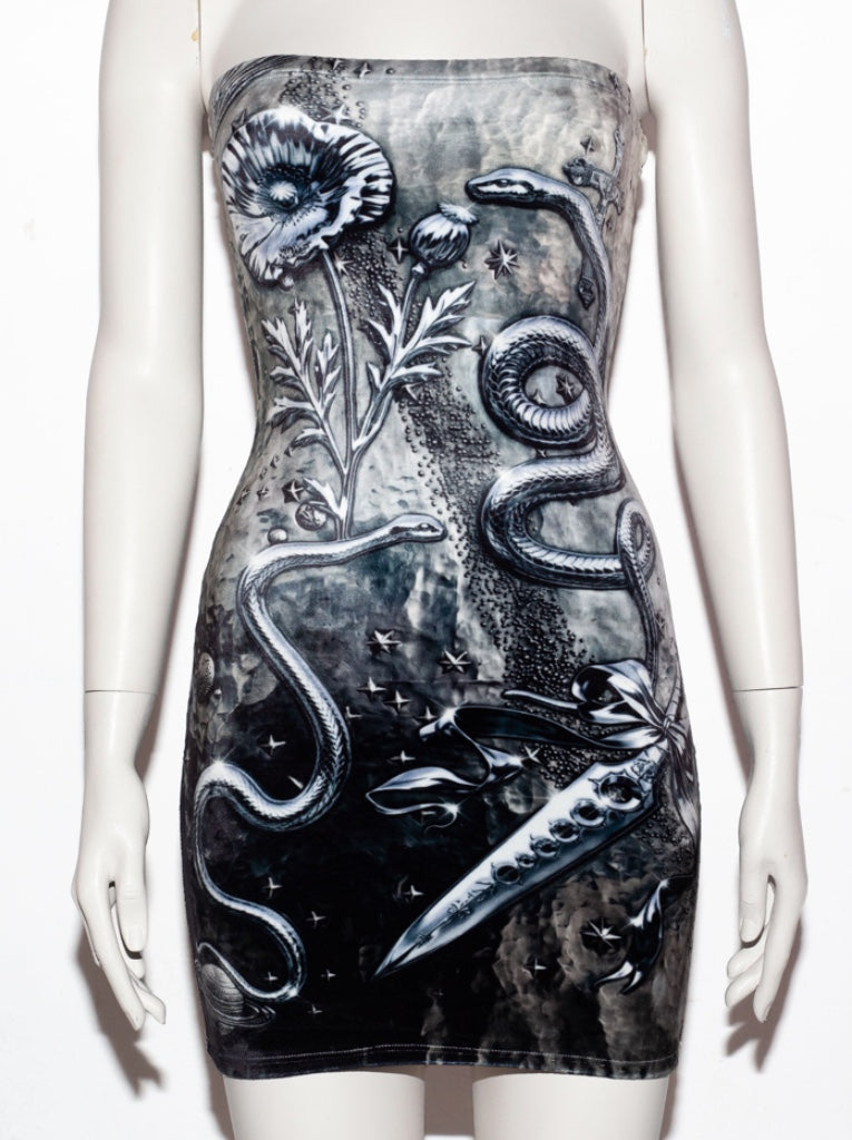 New Religion bandeau dress