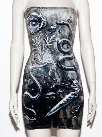 New Religion bandeau dress