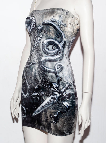 New Religion bandeau dress