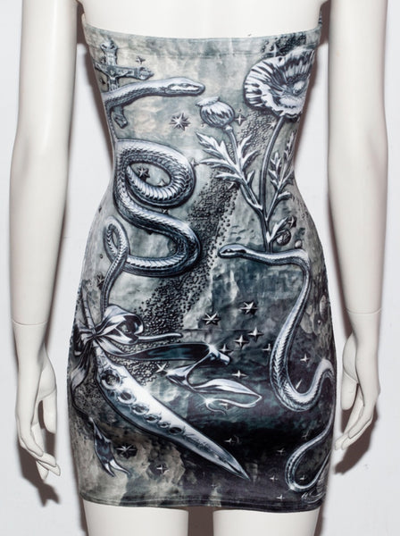 New Religion bandeau dress