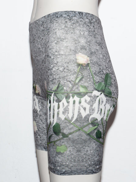 Athens Bruja pentagram biker shorts
