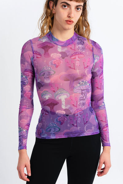 Magic mushroom mesh top